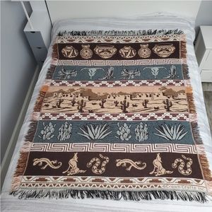 Crown Craft Southwestern Woven Throw